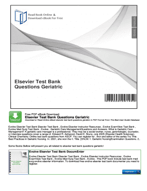 Evolve Test Bank  Form