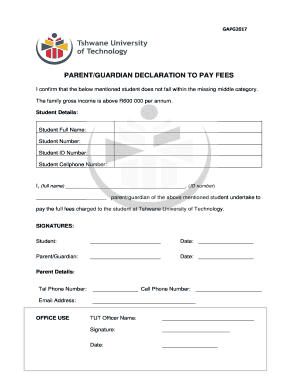 Tut Indemnity Form