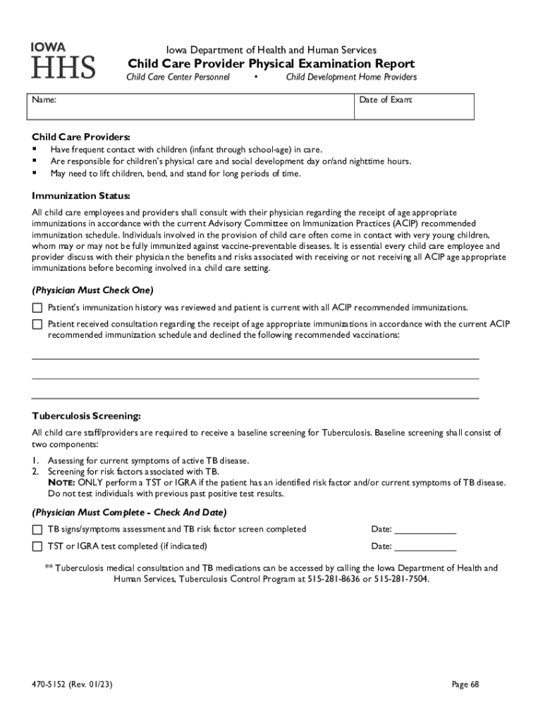 Iowa Department of Human Services Child Care Provi  Form