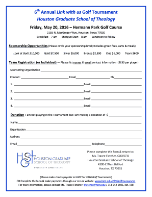 REGISTRATION FORM PDF Houston Graduate School of Theology