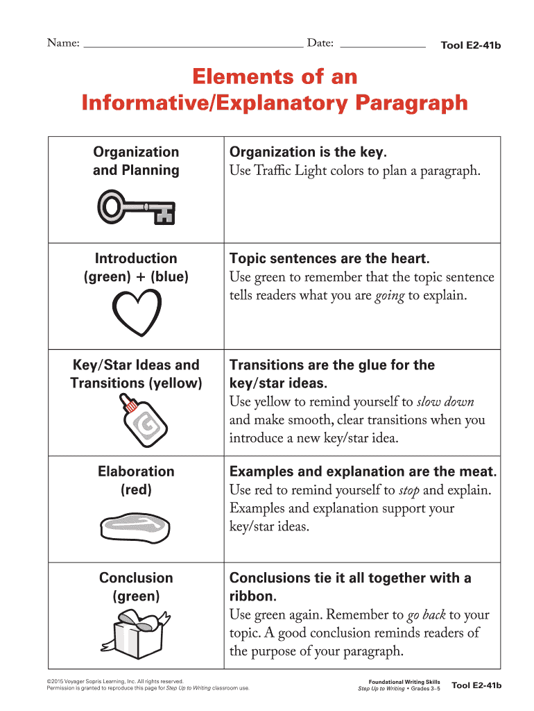 Explanatory Paragraph  Form