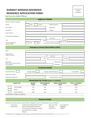 Smr Monash  Form