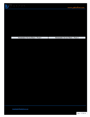 Palco Timesheet  Form