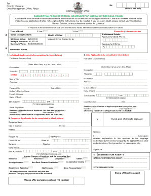 Fgn Savings Bond Form