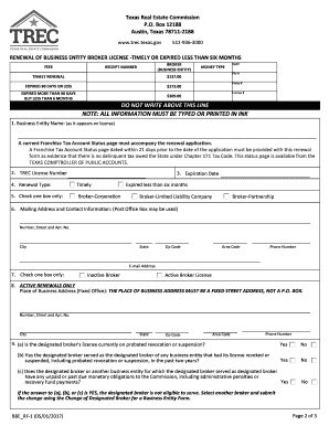 Form Renewal Entity Broker Form