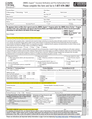  Insurance Verification Form