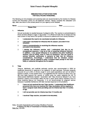 Cdc Attestation Form Fillable