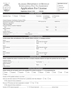  Al Application License Form 2017-2024