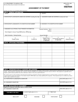  Assignment of Payment Assignment of Payment 2014