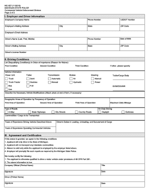  Joint Application Company and Driver 2016