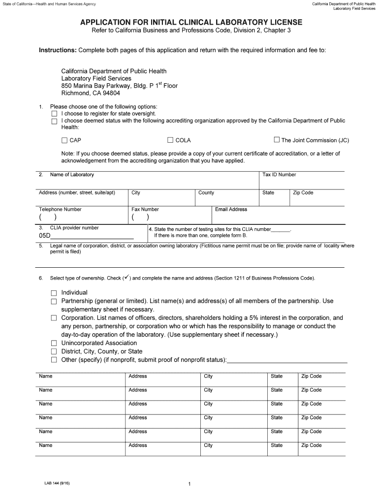  Lab144r Form 2016