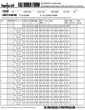 Pepperjax Menu PDF  Form