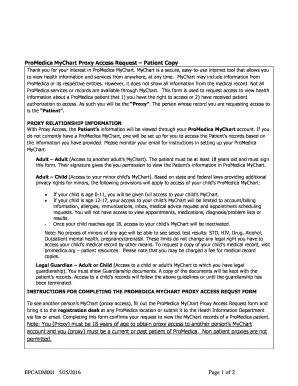  Promedica My Chart 2016