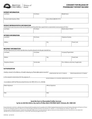  PHARMANET PATIENT RECORD 2017