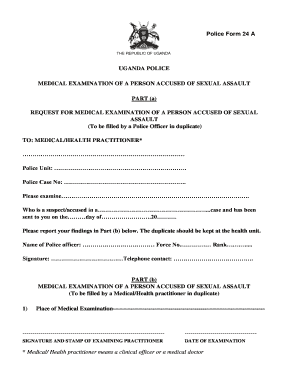  Police Forms in Uganda 2011-2024