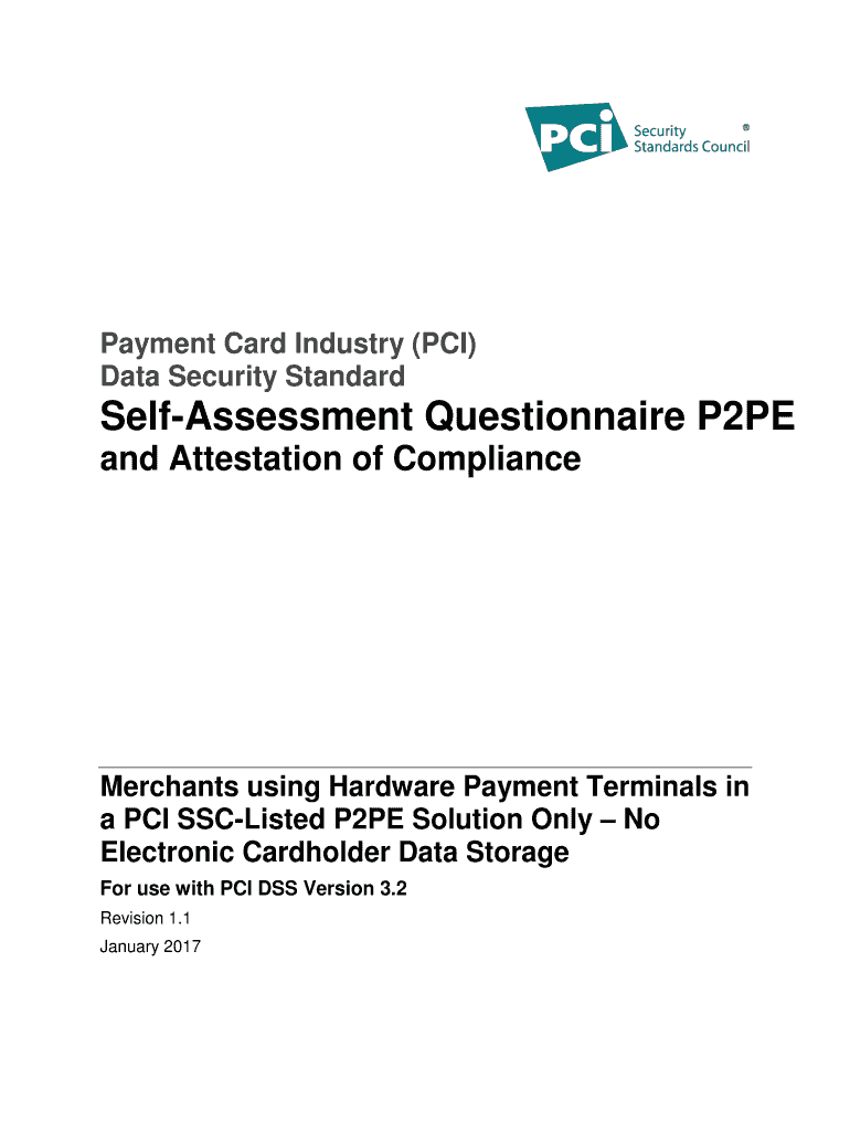 Self Assessment Questionnaire P2PE  Form