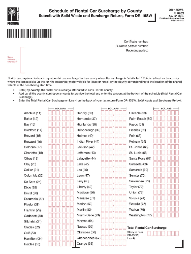  FL DR 15SWS Form 2021-2024