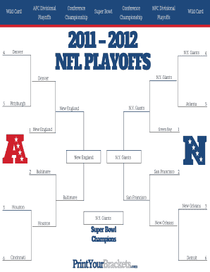 Nfl Playoffs  Form