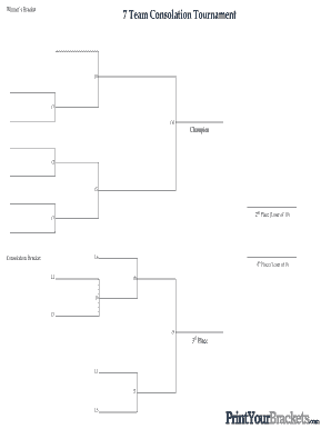 7 Team Consolation Tournament  Form