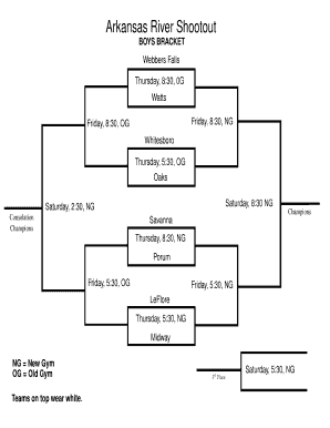 8 Team Consolation Bracket  Form