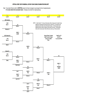 7 Team Double Elimination Bracket  Form