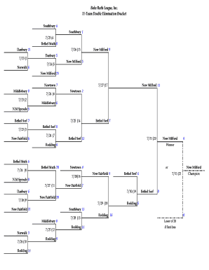 11 Team Double Elimination Bracket  Form