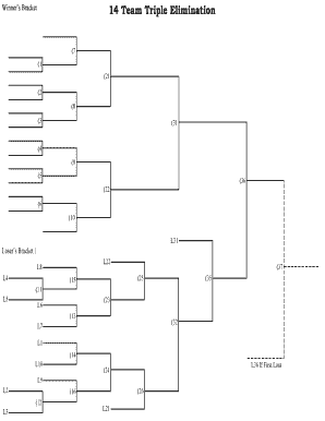 32 Team Triple Elimination Bracket  Form