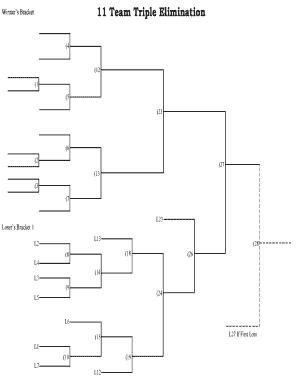 Triple Elimination Bracket 8 Teams  Form