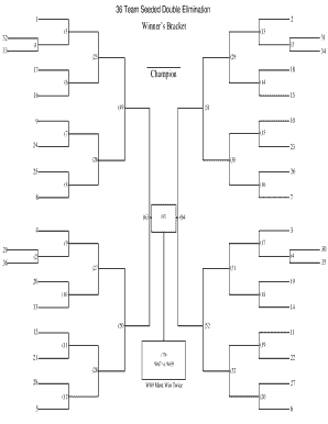 34 Team Bracket  Form