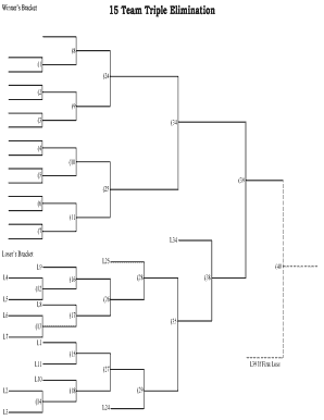 Triple Elimination Bracket  Form