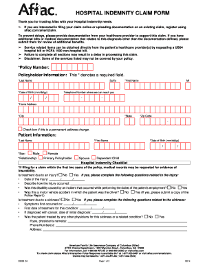  Aflac Forms Printable 2014-2024