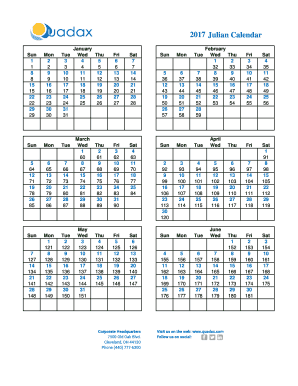 Quadax Julian Calendar  Form