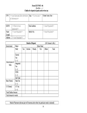 Gst Payment Challan Format in Excel