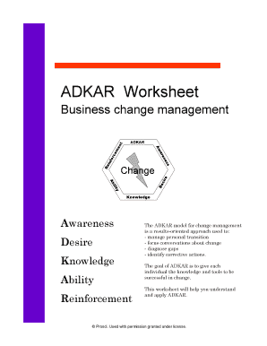 Adkar Worksheet  Form