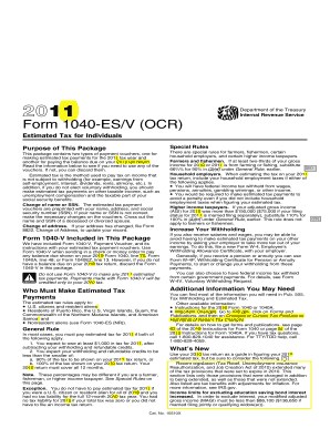  Form 1040 Es Ocr 2011-2024