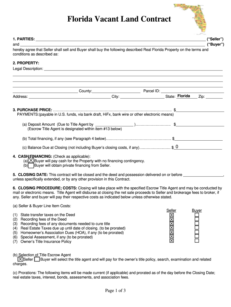 Land Contract  Form