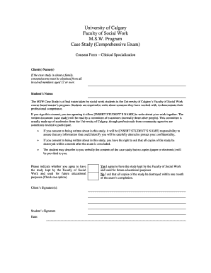 Case Report Consent Form