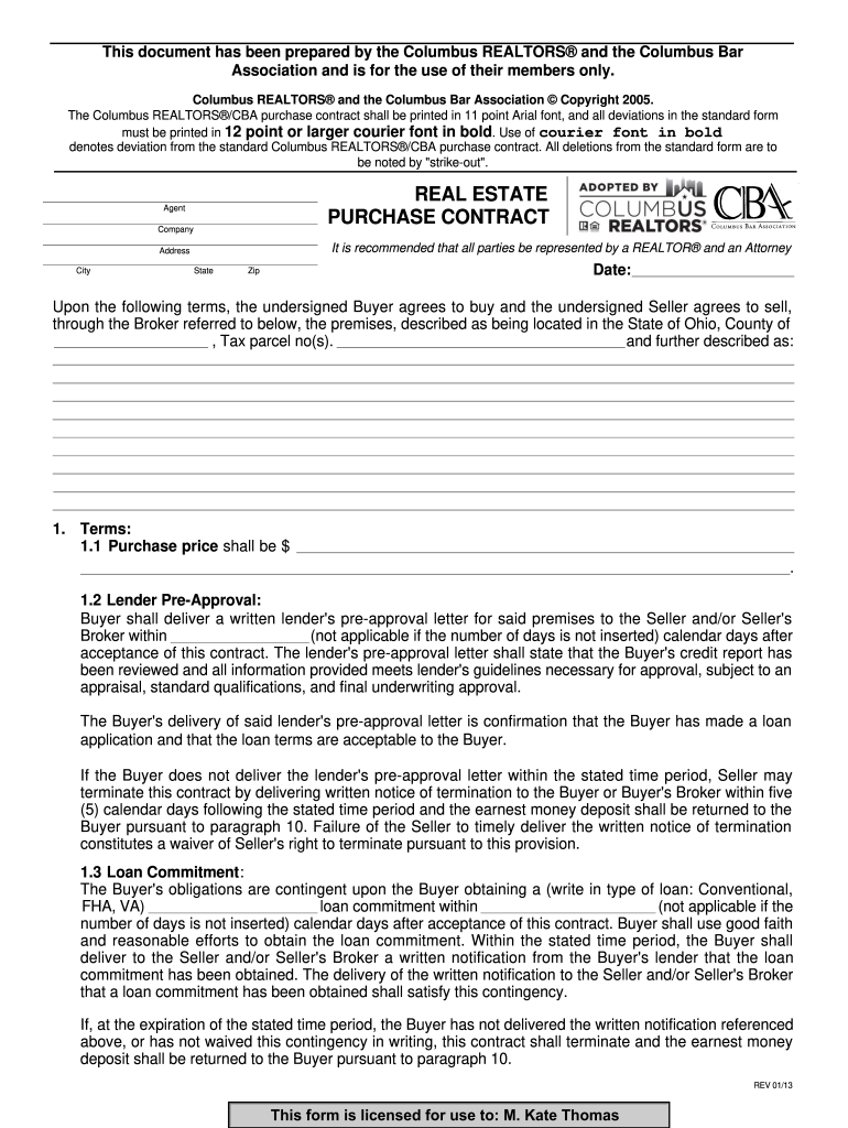 Ohio Real Estate Forms