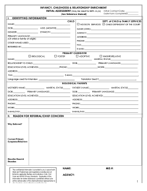 Under Five Assessment PPT  Form