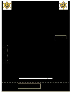 Cullman County Pistol Permit  Form