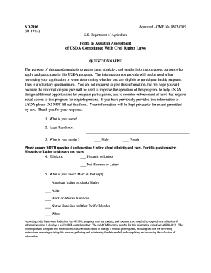 Fsa Ad 2106  Form