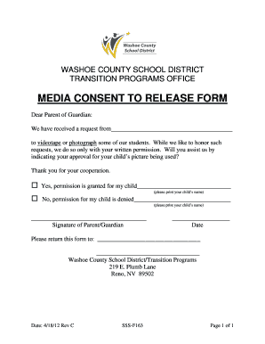Photo Consent Release Form