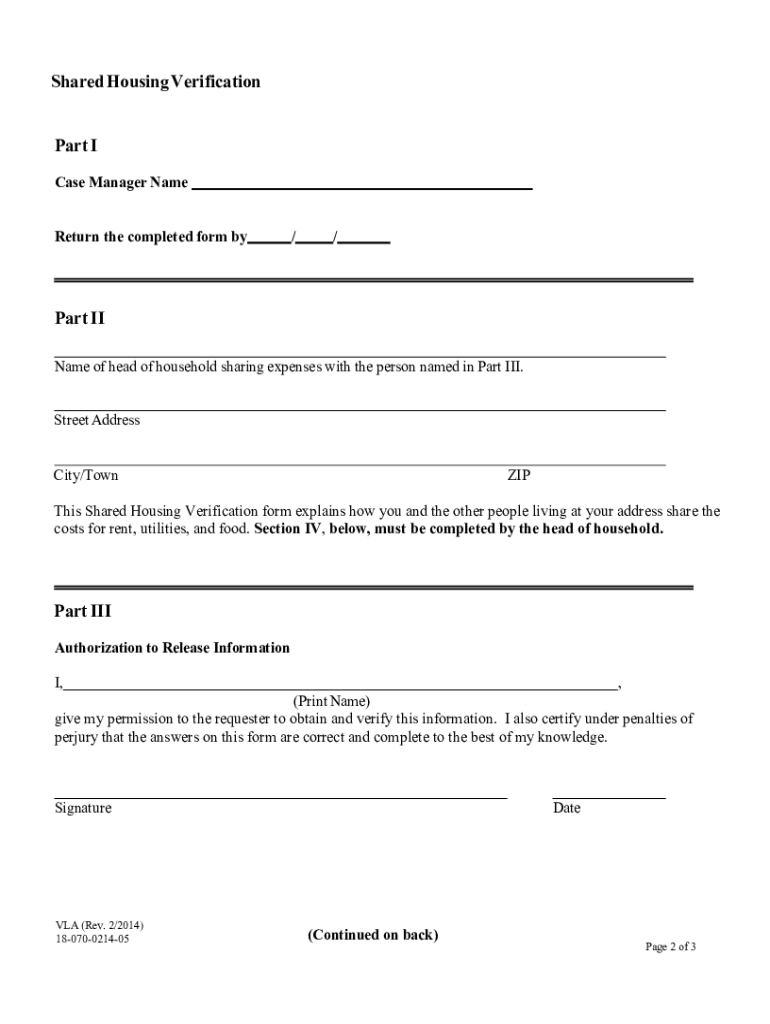 Shared Housing Ccsd  Form