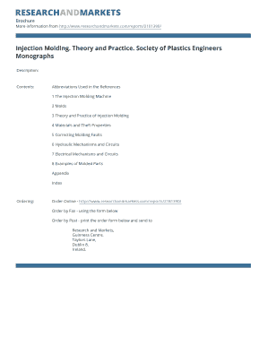 Injection Molding Theory and Practice by I Rubin PDF  Form