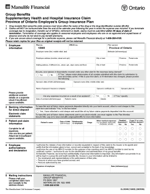 Health Hospital Insurance Claim Form