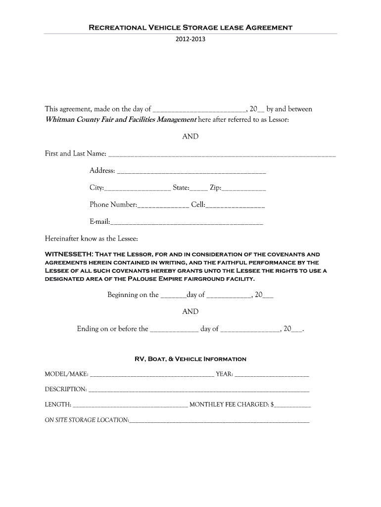 Simple Storage Contract  Form