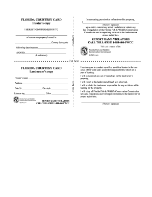 Hunting Permission Form Georgia