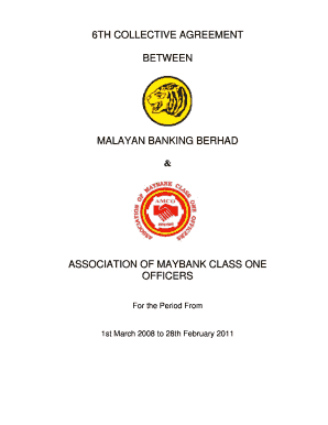 Maybank Collective Agreement  Form