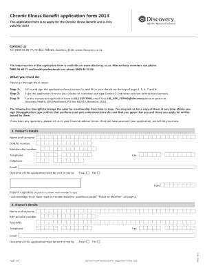 Discovery Chronic Forms