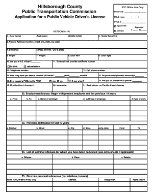 Pvdl License Florida  Form